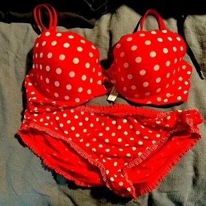 Victorias secret polka dot set